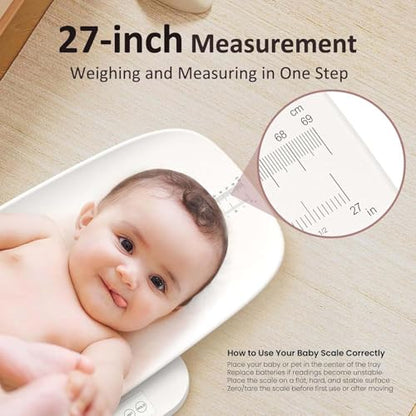 GROWNSY Digital Baby Scale & Pet Scale Up to 330 lbs, White - color: White