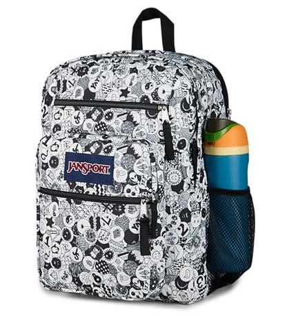 JanSport 34L Big Backpack - 15 Inch Laptop Sleeve, Doodle Dots - color: Doodle Dots