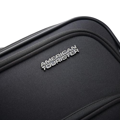 American Tourister 4 KIX 2.0 Expandable Softside Luggage with Spinner Wheels, 24 SPINNER, BLACK - color: Black, size: 24 SPINNER