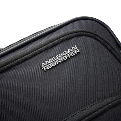 American Tourister 4 KIX 2.0 Expandable Softside Luggage with Spinner Wheels, 24 SPINNER, BLACK - color: Black, size: 24 SPINNER