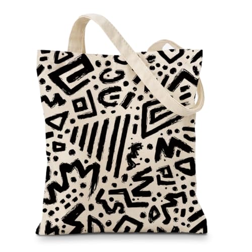 Funny Canvas Tote Bag, Art Canvas Bag for Women Girls, Reusable Grocery Shopping Bags Gift for Women - color: Color37