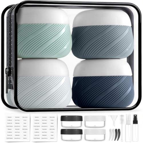 LitBear 19 Pack Travel Size Containers for Toiletries, TSA Approved - color: Grey