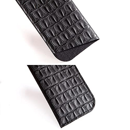 TRIUMPH VISION 3 Pack Reading Glasses Pouch Soft Case Eyeglass Sleeve Slim - color: Black X3, size: Large