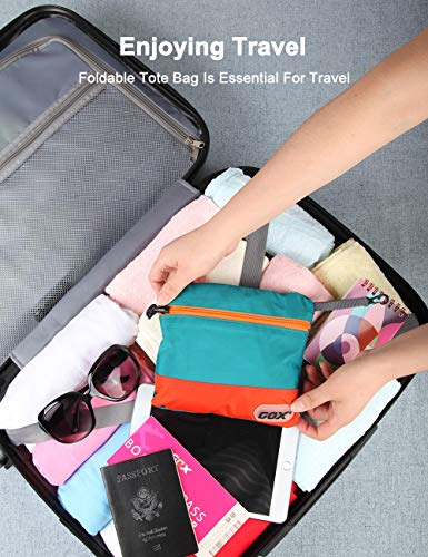 Packable Tote Bag Extra Small Duffel Bag | Carry On, Under Seat, 20L, Foldable - color: Turquoise
