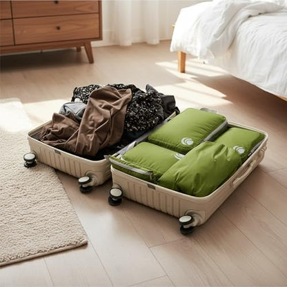 Cipway Compression Packing Cubes for Travel (Green 6pcs) - color: Green, size: 6PCS
