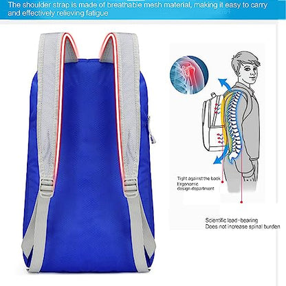Hiking Daypack Ultralightweight Packable Backpack Splashproof Foldable Pack Travel Daypack for Outdoor Camping Climbing, Navy Blue