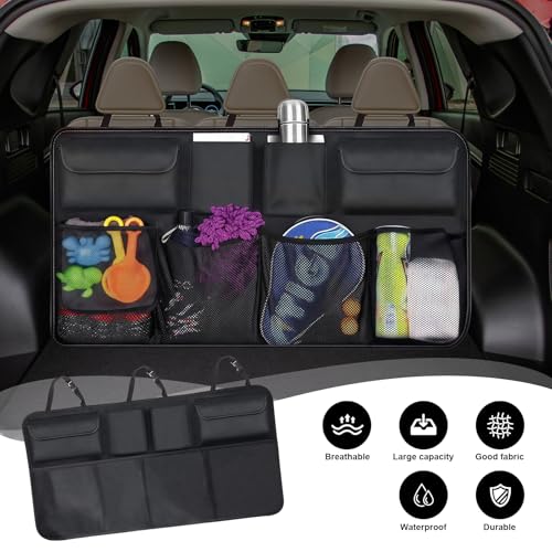 Car Trunk Organizer, Hanging Large Backseat Car Organizer Storage Bag Black - size: Style1