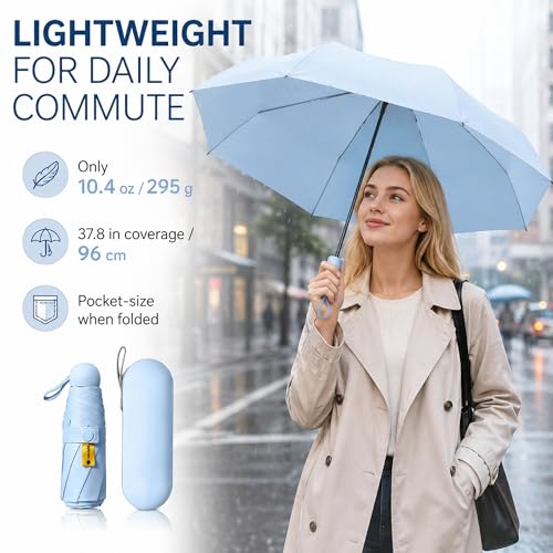 Mini Travel Umbrella with UPF 50+ UV Protection