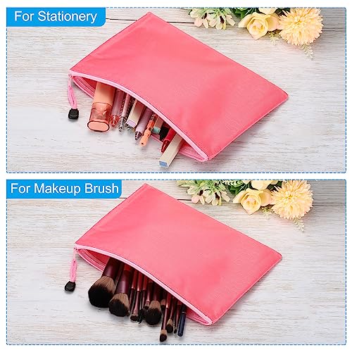 PATIKIL Waterproof Zipper File Bags, 3 Pack A5 Document Holders, Red - color: Red, size: A5
