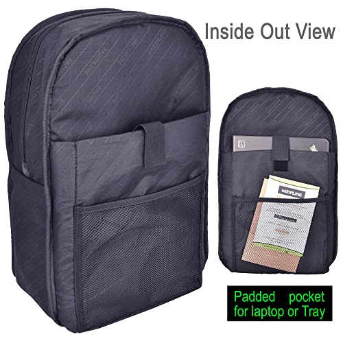 Smell Proof Travel Backpack Bag Anti-Theft Business Laptop Backpack with Lock,Large Daypack Travel bags for College Men & Women - color: Blue