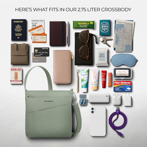 Travelon Anti-Theft Roam Small Crossbody - color: Moss