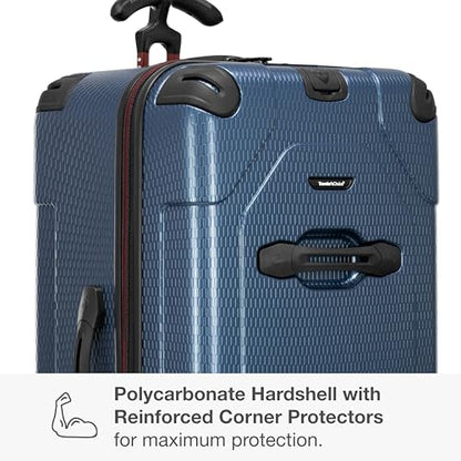 Traveler's Choice Maxporter II Polycarbonate Hardside Trunk with Spinner Wheels, Navy, 31-Inch Large Trunk - color: Navy, size: 31-inch Large Trunk