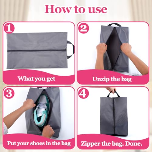 6 Pcs Travel Shoe Bags Portable Waterproof