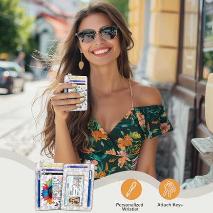 Yonlevres Be Kind Sunflower Credit Card Holder Slim RFID Wallet Women Small - color: Be Kind Sunflower