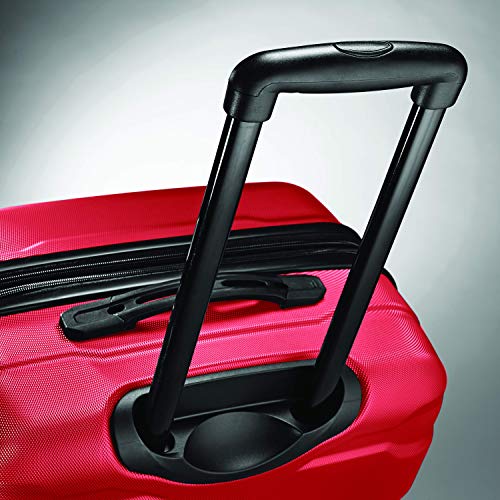Samsonite Omni PC Hardside Expandable Luggage with Spinner Wheels, Checked-Large 28-Inch, Red - color: Red, size: Checked-Large 28-Inch