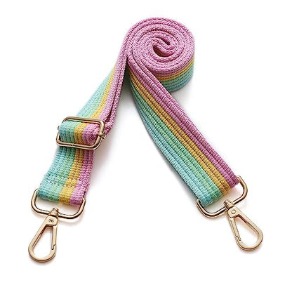 S-Jacorry Purse Strap Replacement Crossbody Wide Shoulder Strap Adjustable Canvas Straps Handbag Strap Replacement Belts - color: Gold Buckel-953