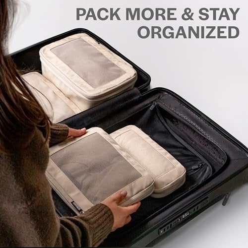 Aerotrunk Compression Packing Cubes for Travel, 2-Pack, Purple - color: Purple, size: 2-Pack