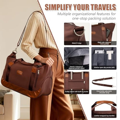 Cosbarn Luggage Sets 5 Pcs Suitcases with Wheels, 20"/24"/28",Burgundy - color: Burgundy, size: 5 Piece Sets (20/24/28/Db/Tb)