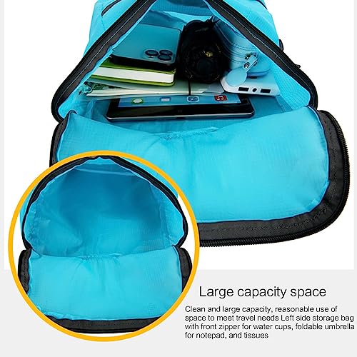 Hiking Daypack Ultralightweight Packable Backpack Splashproof Foldable Pack Travel Daypack for Outdoor Camping Climbing, Navy Blue