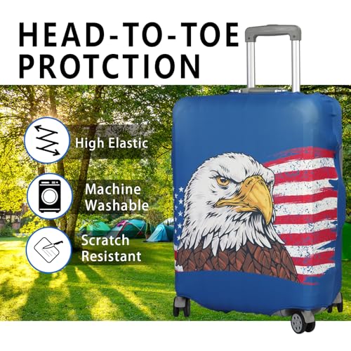 Travel Luggage Cover Protector Stretchable,Washable&Anti-Scratch,Fits 18-32 Inch case (Eagle, XL(29-32 inch)) - color: Eagle, size: XL(29-32 inch)