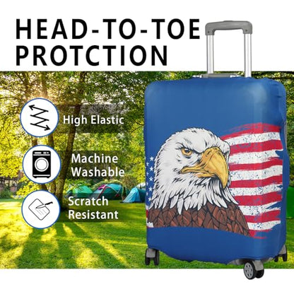 Travel Luggage Cover Protector Stretchable,Washable&Anti-Scratch,Fits 18-32 Inch case (Eagle, XL(29-32 inch)) - color: Eagle, size: XL(29-32 inch)