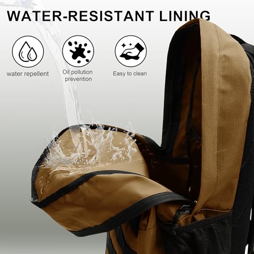 Wrangler Tradesman Backpack, Water Resistant Casual Daypack for Travel Work School - color: Khaki