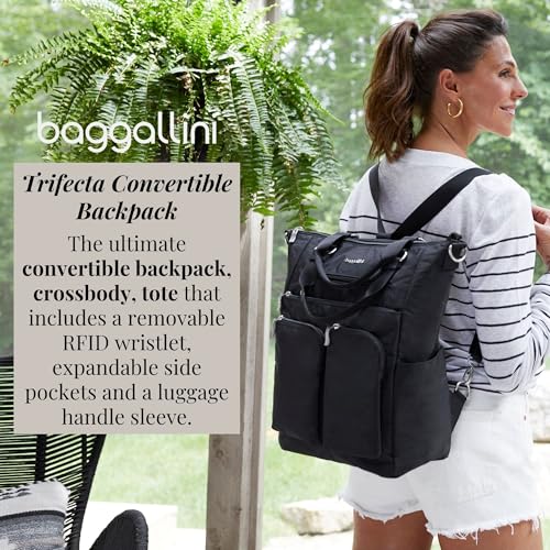 Baggallini womens All Set 3 in 1 Tote BackpackAll set 3 in 1 Backpack - color: Black