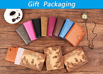 Passport Holder Cover Wallet RFID Blocking, Travel Essentials - color: Z _ #Black