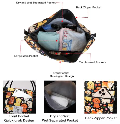 Travel Duffle Bag Weekender Overnight Gym Bag for Women, Astronaut Space - color: Astronaut Space