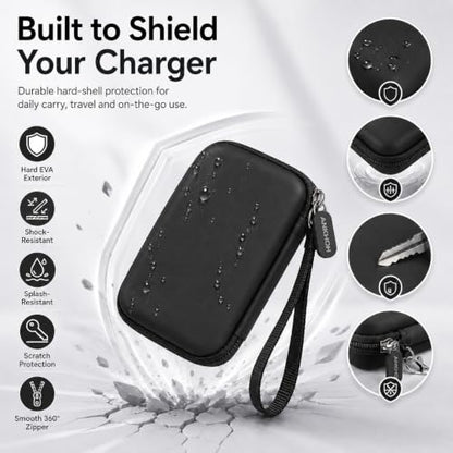 ANKHOH Travel Case for Iseyyox/for QUZUDN/for RTOPS 3 in 1 Wireless Charger - color: Black
