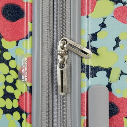 American Tourister Moonlight II Hardside Expandable Luggage with Spinner Wheels, Poppy Pattern, Large Checked Suitcase 28-Inch - color: Poppy Pattern, size: Checked 28-Inch