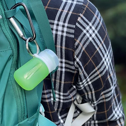 humangear GoToob 3-Pack, Mini (0.9 fl oz), Clear/Green/Blue - color: Clear/Green/Blue, size: 0.9 Ounces