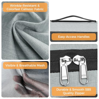 BAGAIL Compression Packing Cubes for Travel Essentials, 8 Set-Gray - color: Gray, size: 8 Set