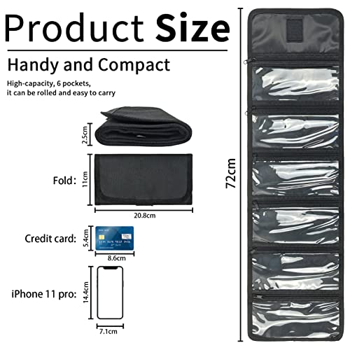 Money Organizer with Zipper,Cash Envelopes Budget Binder - color: Black