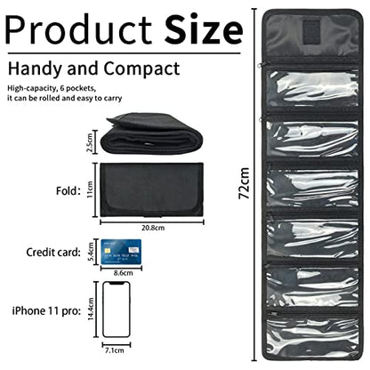 Money Organizer with Zipper,Cash Envelopes Budget Binder - color: Black