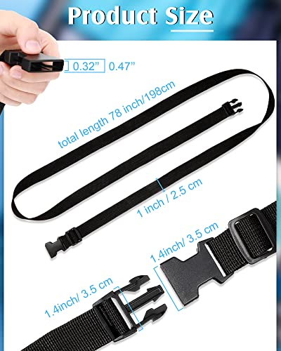 30 Pack 78 x 1 Inch Strap Buckle Packing Straps Luggage Straps Suitcase Adjustable Belt Utility Straps with Buckle