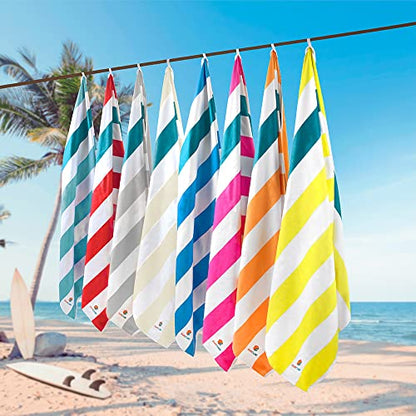 SUN CUBE Microfiber Beach Towel Quick Dry with Carry Bag, Gray 60x30 Inch - color: Light Grey, size: 60.00" x 30.00"