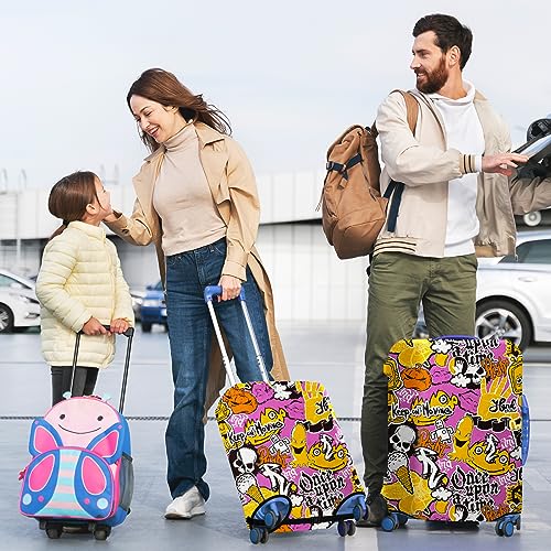 Luggage Cover for Suitcase Protector Fits 20 24 28 Inch Suitcases - color: Pink