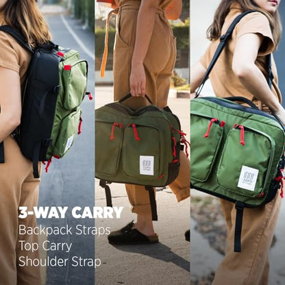 Topo Designs Global Briefcase + Travel Pack (Navy/Sahara) - color: Eco-friendly / Navy / Sahara