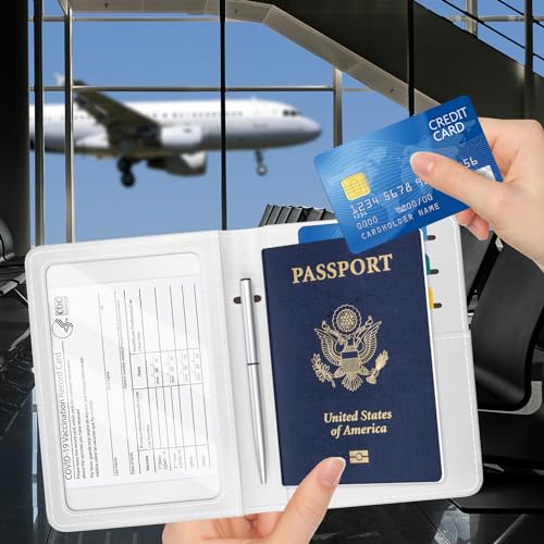 Rimilak Passport Holder,RFID Blocking Passport Cover, Starry Sky - color: Starry Sky