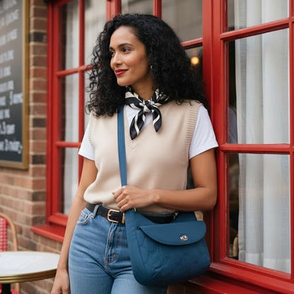 Travelon Anti-Theft Runways Medium Crossbody - color: Latte