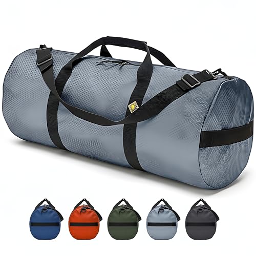 131L Expedition Heavy Duty Duffle Bag, Weatherproof Ripstop Travel Gear Bag - color: Steel Grey, size: 16" x 40" (131 Liters)