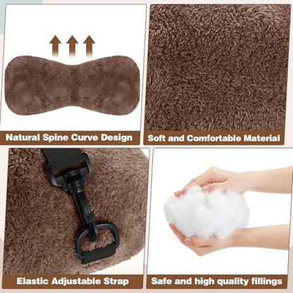 Colingmill 1 Pc Neck Pillow for Recliner Chair Headrest,Brown - color: Brown