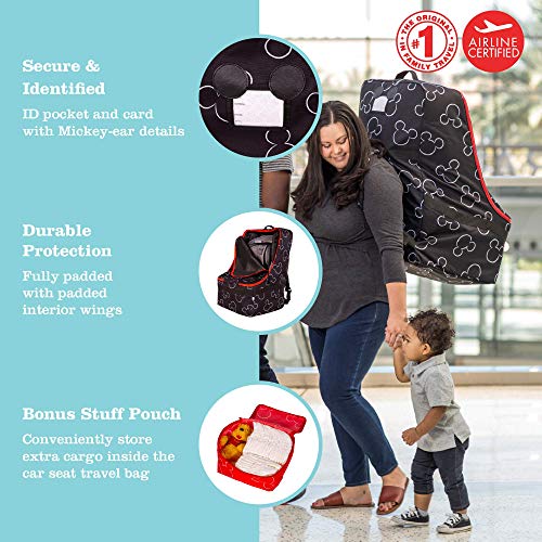 J.L. Childress Disney Baby Padded Backpack Car Seat Bag - Mickey Mouse - color: Mickey Mouse, size: Ultimate