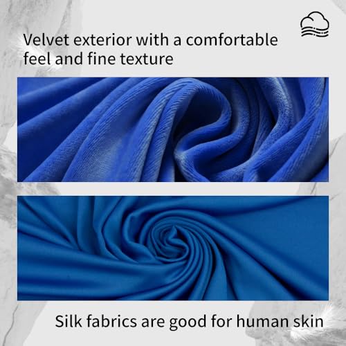 Sleep Mask Bluetooth 5.4 Headphones Soft Wireless Headband Eye Mask Blackout with Microphone (Blue) - color: Blue