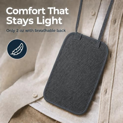 VENTURE 4TH Slim Neck Wallet, RFID Blocking Passport Holder - Gray - color: Gray
