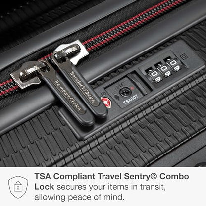 Traveler's Choice Maxporter II Polycarbonate Hardside Trunk with Spinner Wheels, Black, 28-Inch Medium Trunk - color: Black, size: 28-inch Medium Trunk