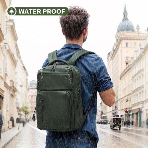 20L 15.6 Inch Laptop Backpack Anti Theft Flight Approved Green - color: Green