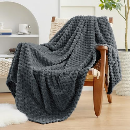 EXQ Home Turtle Shell Throw Blanket Charcoal Grey for Couch Gentle Soft - color: Charcoal Grey, size: Throw