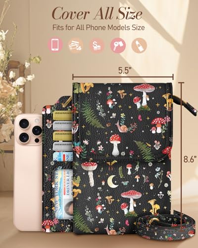 Miss Adola Small Crossbody Phone Purse for Women - color: Mushroom